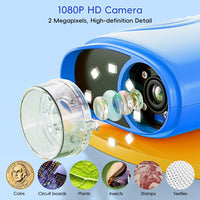 Temodu Kids Microscope 2.0" Screen 1000X Digital Microscope for Kids - Blue - image 3