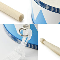 Kids Drum Set 8-Inch Wooden Drum Toys with an Adjustable Strap and 2 - 8-inch 30812 - image 3
