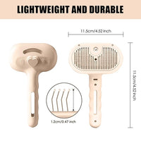 3-in-1 Pet Steam Brush, Grooming Comb with Water Tank for Cats and Dogs, Long and Short Hair (Pink)