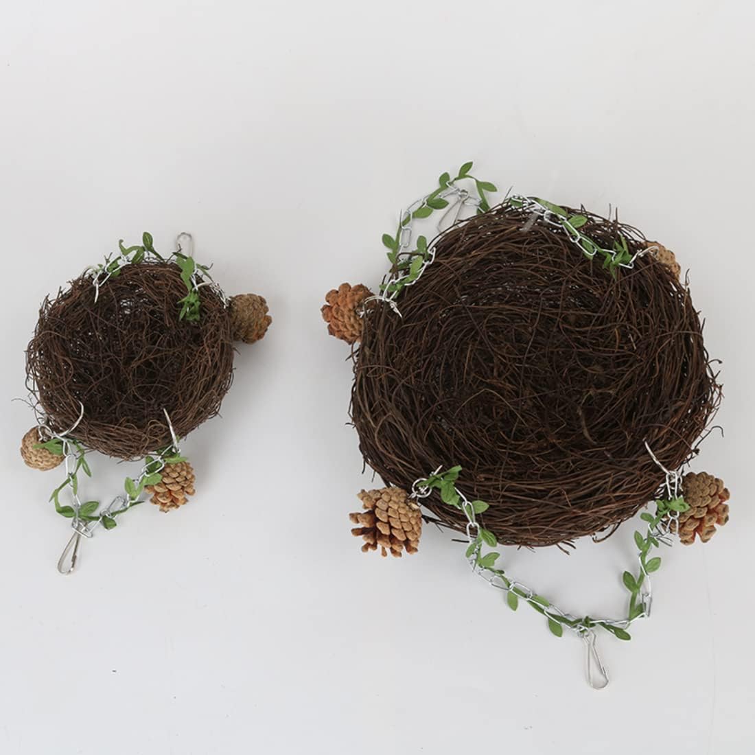 Natural Rattan Nest Small Medium Large Bird Swing for Parrot Parakeet - Small - image 4