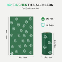 120Pcs Thick Dog Poop Bags Rolls - 1 Count (Pack of 240) - image 2