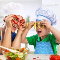 HmiL-U Chef Set for Kids, Hat, Utensils - Blue - image 2