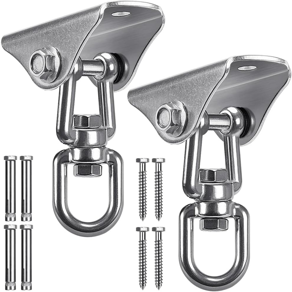 SELEWARE stainless steel swing hanger, heavy duty ceiling mount with swivel - view 5