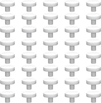 Ceramic White Coralline Coral frag Plugs Coral frag Base Round 20pc – Essentials for Fish - round，24mm，40pcs