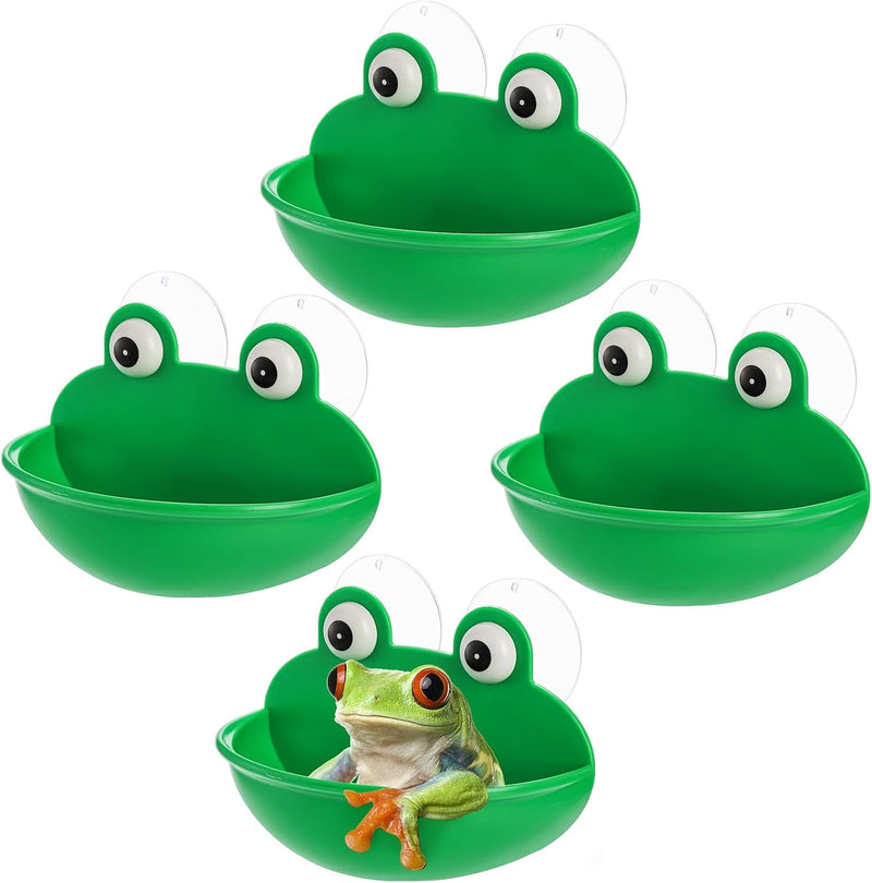 Hiceeden 4 Pack Frog Habitat with Suction Cup