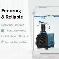 Uniclife Aquarium 800 GPH Submersible and Inline Water Pump 55W 8ft High Lift AC 120 V Quiet Return Pump with 6 ft. Power Cord for Large Fish Tanks Pond Waterfalls Fountains Sumps and Gardens