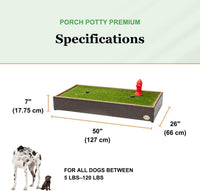 Porch Potty Premium Outdoor Dog Potty System with Artificial Grass - Premium - image 3