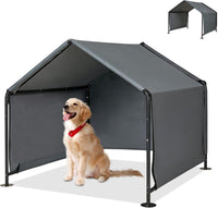 Large Dog Shade Shelter for Outside - Grey / Large