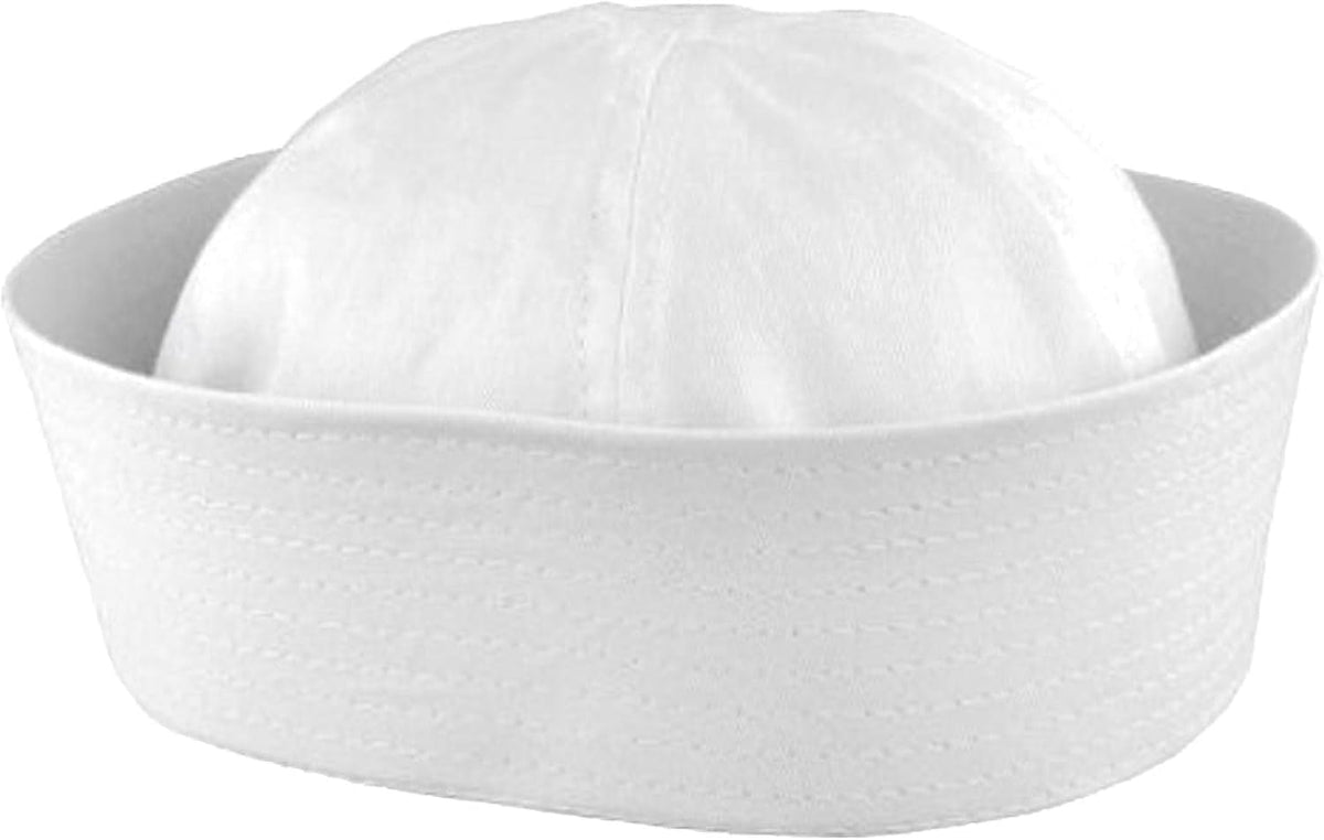Rhode Island Novelty white sailor hat costume cap, adult large