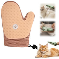 All-in-One Grooming Mist Glove for Pets, Upgrade Efficient Pet Hair Remover Gloves Grooming Spray Comb, Gentle Deshedding Efficient for Dogs & Cats (Pink)