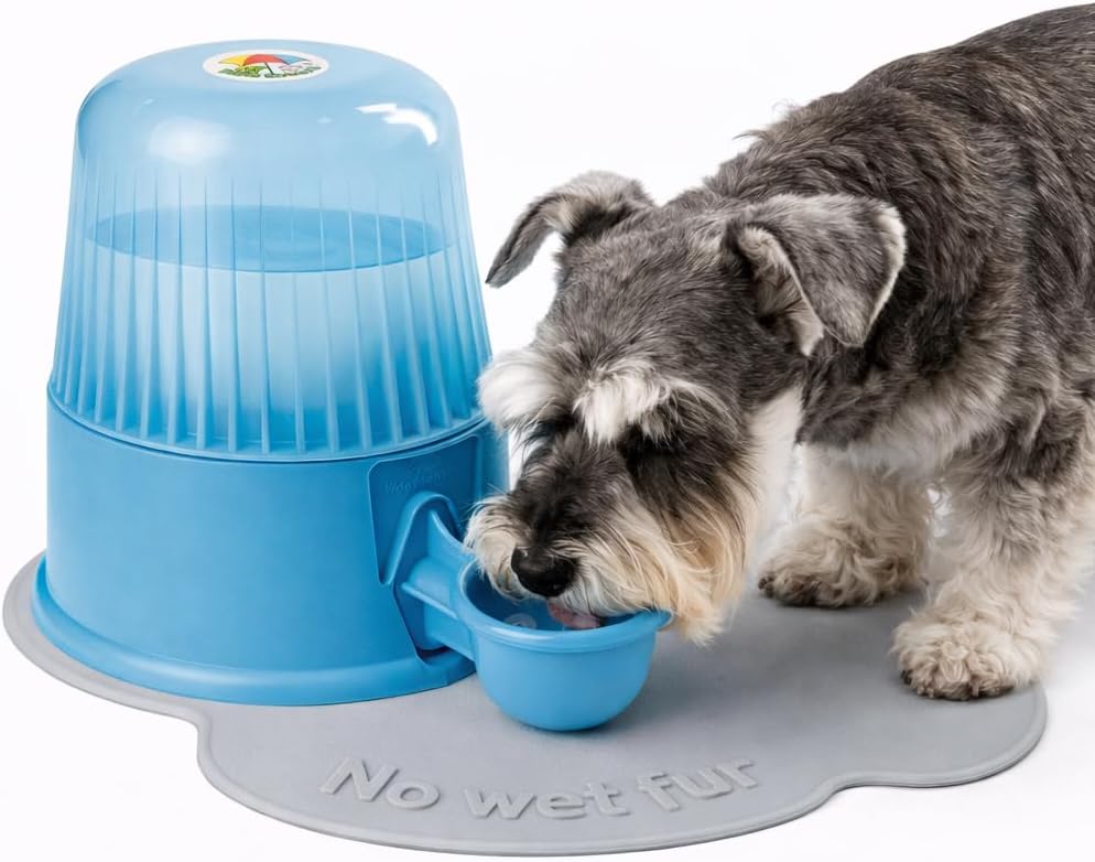 Pet Water Dispenser for Dogs and Cats - Clear Light Blue
