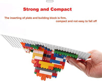 LVHERO 8 Pack Classic Baseplates Building Plates for Building Bricks - White / 16 - image 3