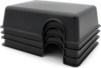 Reptile Hide Box Snake Hide Feel Secure and Safe, Gecko Hide - Black / Large 4 pcs - image 4