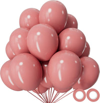 110pcs Black Balloon 12 inch - 12inch(normal) / A07-dusty Pink