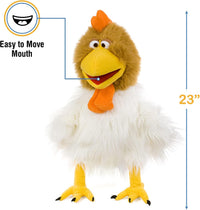 Silly Puppets 23 inch rooster ventriloquist puppet with wing pockets and moving beak - view 3