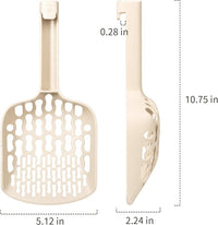 Lady N - Infinity Cat Litter Scoop: Easy Sifting with 8-Shaped Hole Design for Tofu Cat Litter and Clay Litter, Durable ABS Plastic Litter Scoop