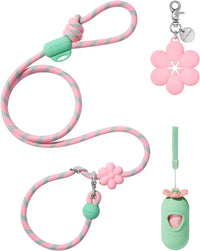 VETRESKA Hands-Free Dog Leash - Flora Pink