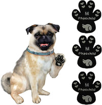 Dog Paw Pads Anti-Slip Grips,Dog Paw Protectors for Senior Dogs on Hot Pavement,Provides Traction to Keep Them from Slipping on Smooth Floors 20 sets-80 Pads Black M