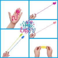 36 Pack Halloween Sticky Hands Toys Spider Web Cat Bat Pumpkin Candy - Easter Sticky Hand 24 - image 4