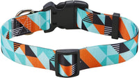 Mihqy Dog Collar for Medium Dogs, Fashion Design, M - L (Neck 14.9-24.8", Width 1") / Geometry - image 2
