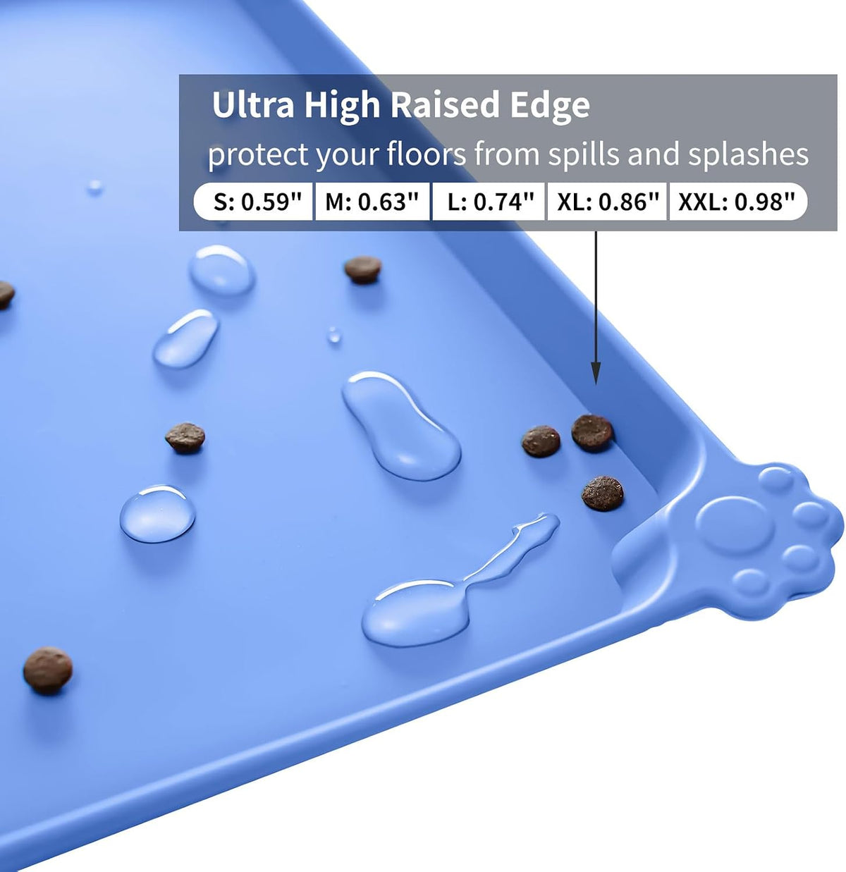 Reopet Silicone Pet Feeding Mat - Blue / 28" x 18" - image 3