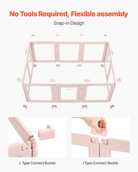 VEVOR Clear Acrylic Dog Playpen Indoor, 60x39x23 in Plastic Pet Playen for Medium Sized Dogs, Easy Assemble Waterproof Transparent Puppy Playpen, Easy to Clean, Durable Indoor Pet Dogs Cats Birth Kit
