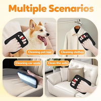 Upgraded Thickened Electrostatic Pet Hair Removal Gloves Brush,2025 New Reusable Cat Dog Hair Remover Grooming Gloves,Double Sided Washable Static Animal Fur Removal Tool for Couch,Carpet, Clothes,Car