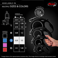 FLEXI Classic Cord Retractable Dog Leash - Black / Small - 26 ft (Cord) (Pack of 12) - image 4
