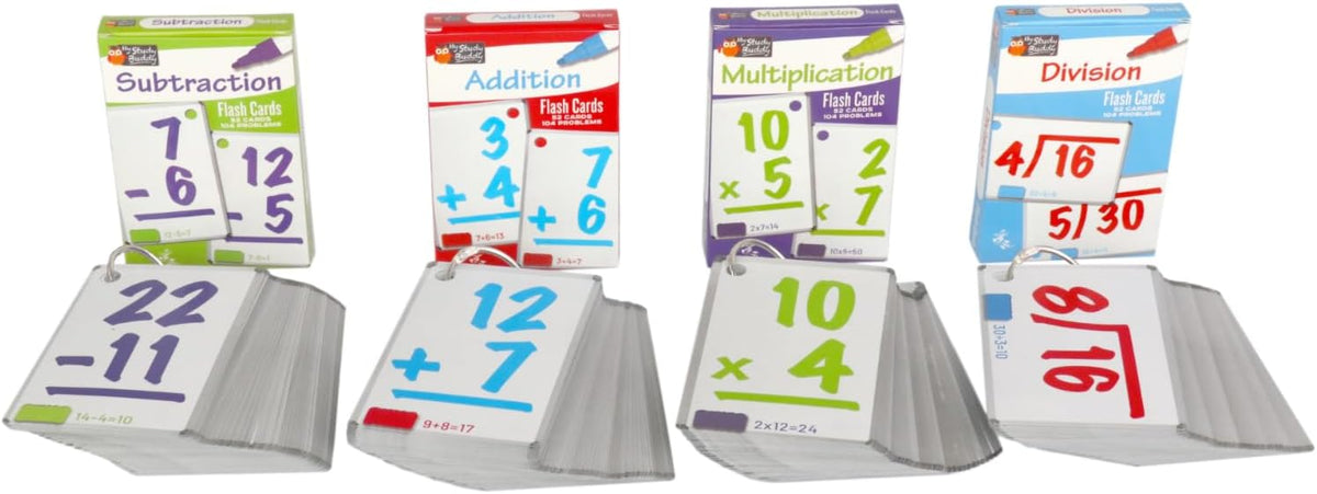 Regal Games Math Flash Cards for Addition & Subtraction, 1st - 4 Pack Variety - image 4