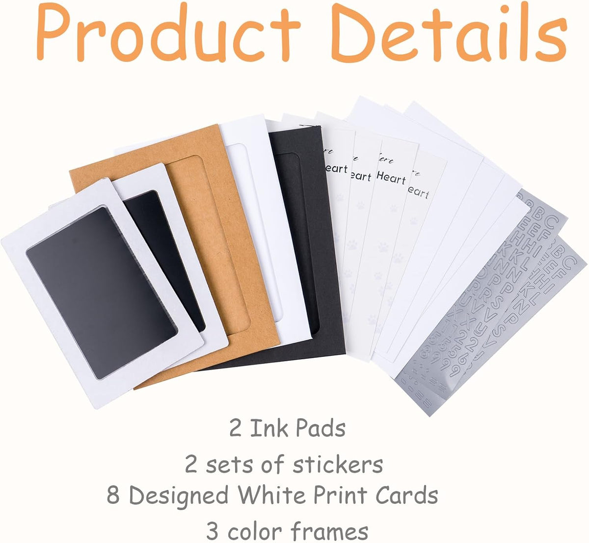 Inkless Paw Print Kit, Dog Paw Print Kit, Dog Nose Print Kit - Black / Small-Medium 2 Pack - image 2