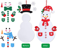 Max Fun Diy Felt Christmas Snowman Games Set with 58Pcs Crafts kit - image 3