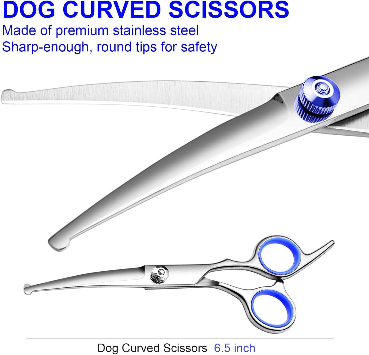 Dog Grooming Scissors Kit - Blue / 4 - image 4