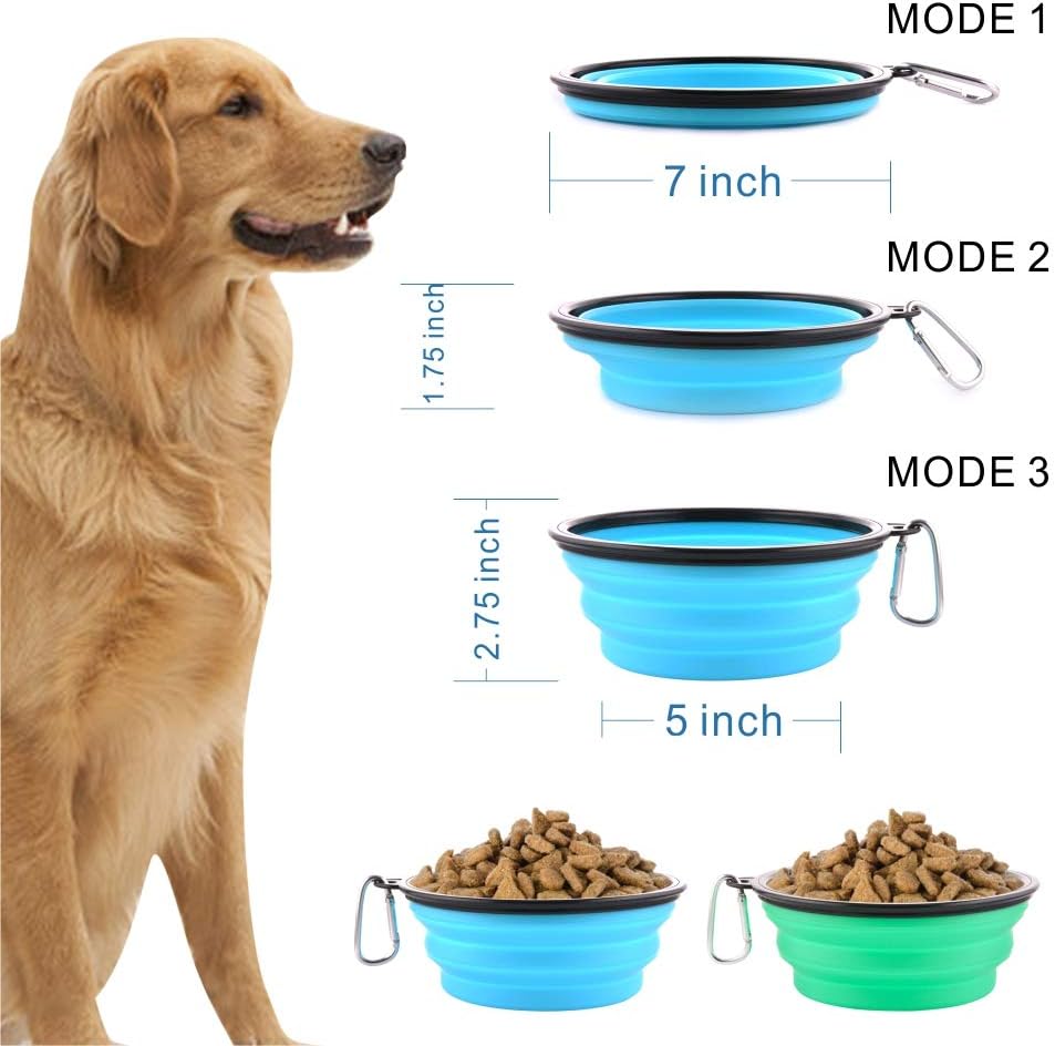 Large Collapsible Dog Bowls, Hiking, Walking - image 4