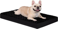 KSIIA Washable Dog Bed for Crate Waterproof for Medium Dogs - Black / 29.0"L x 18.0"W x 3.0"Th
