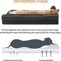 BFPETHOME Orthopedic Dog Beds for Large Dogs-Waterproof Sofa Dog Bed with Removable Washable Cover, Large Pet Bed with Waterproof Lining and Nonskid Bottom, Pet Bed for Dogs