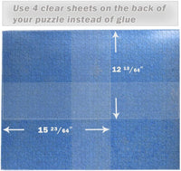 Puzzle Glue Sheets Clear Extra Large Puzzle Saver Peel and Stick - 4 Sheets - image 4