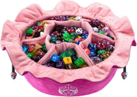 CardKingPro Immense Dice Bags with Pockets, Holds 150+ Dice - Pink