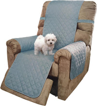 U-NICE HOME Loveseat Sofa Cover for 2 Cushion Couch, Dark Grey – Essentials for Pets - Light Blue/Beige / 28''recliner-oversized