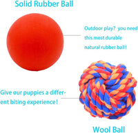 Volacopets Puppy Balls - Pack with Different Functions & Teething Toys for Small Dogs, Squeaky Dog - Small (4 Pack) - image 4