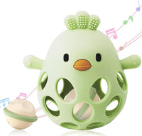 ChooKaChoo 2-in-1 Baby Teething Rattle Toy - Green