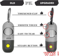 Dog Poop Bag Holder Dispenser with LED Flashlight – Essentials for Dogs - Gray - image 3