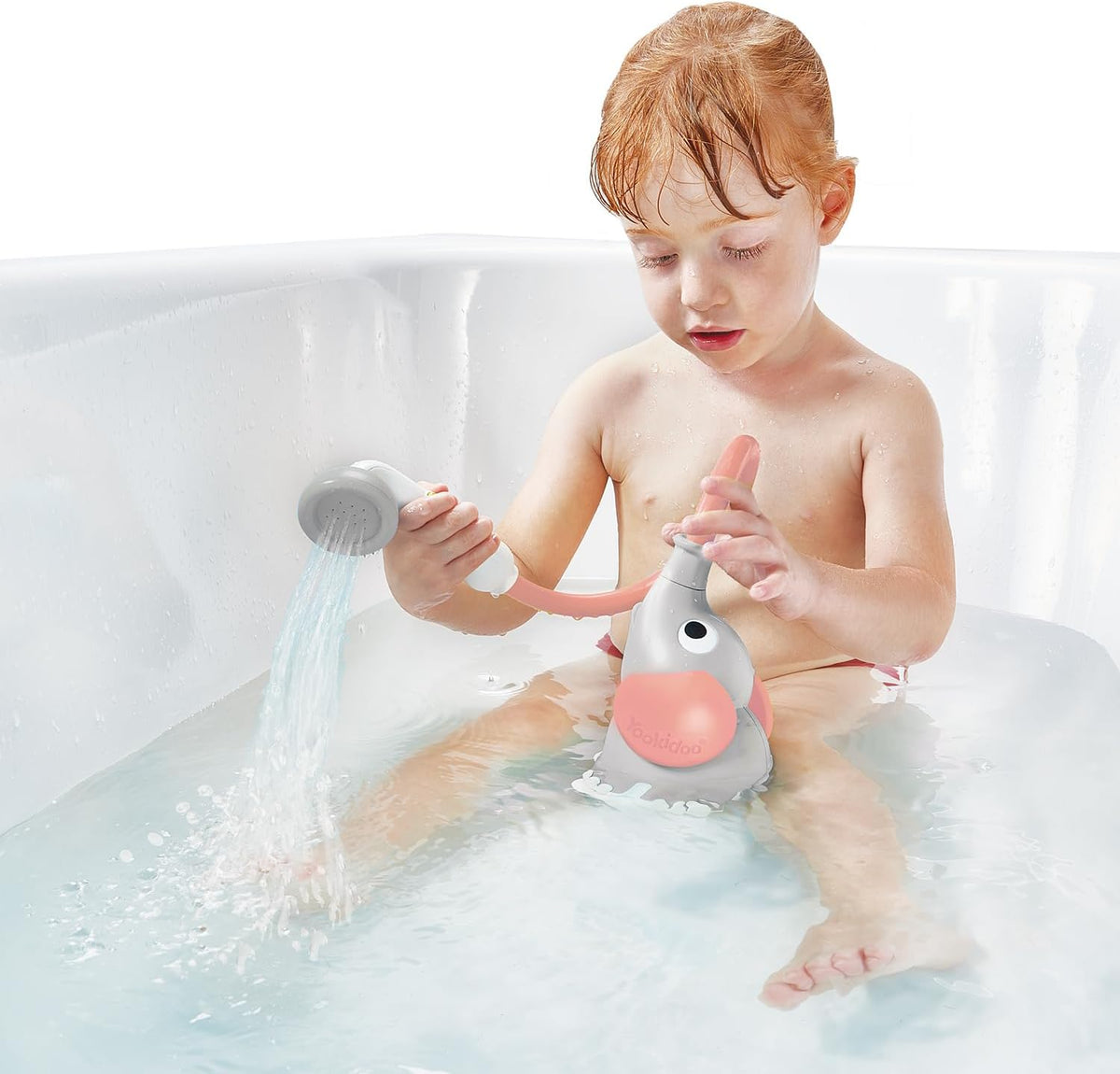 Yookidoo Baby Bath Shower Head - Pink / 1 - image 4
