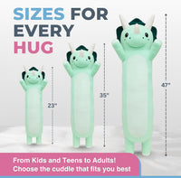 Cuddle Paws Unicorn Plush Body Pillow for Kids, Soft Toy - Dinosaur / Medium - 35 Inches - image 3