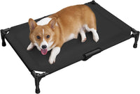Love&go Elevated Dog Bed with Metal Frame - M - Black / Medium-29.9x19.5x5.5 inch - image 2