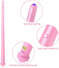 Gejoy 2 Pcs Magic Wand for Kid Light up with Sound - Blue,pink - image 4