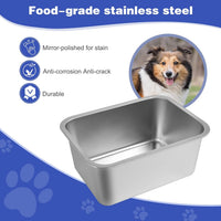 3 Gallon Large Dog Water Bowl, Stainless Steel Bowl, Giant Dogs – Essentials for Dogs - 1PCS(Original Color) / 3 Gallons - image 3