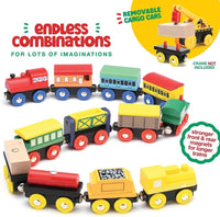 Wooden Train Set 12 PCS – Magnetic Train Toys Set for Toddlers Boy & Girl – Fun for Kids & Family - image 4