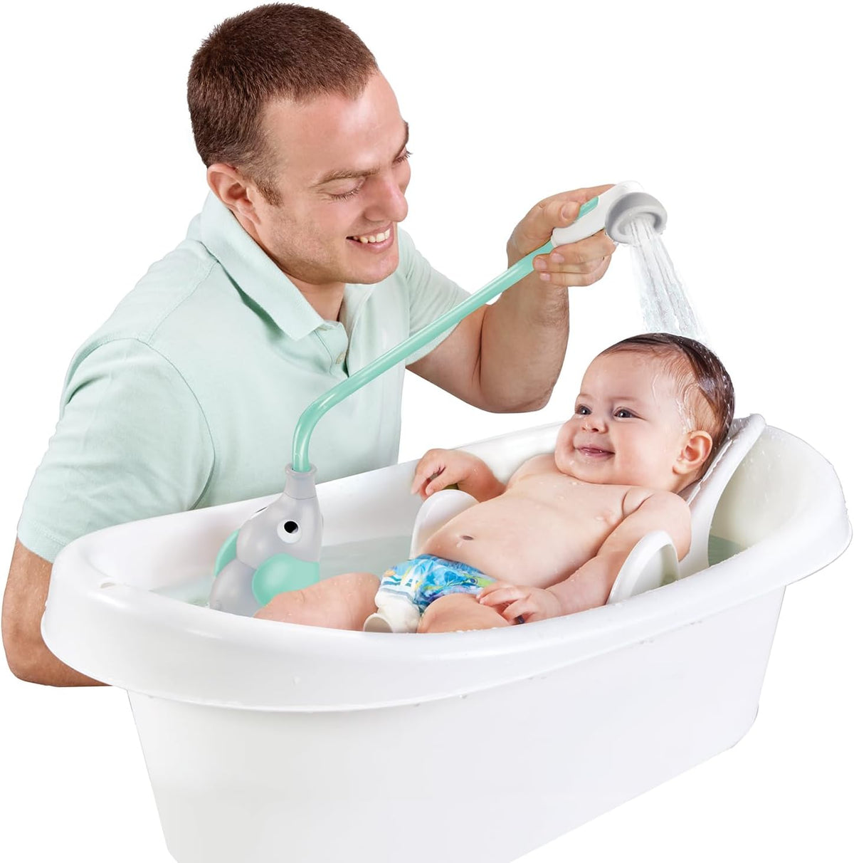 Yookidoo Baby Bath Shower Head - Turquiose / 1 - image 4