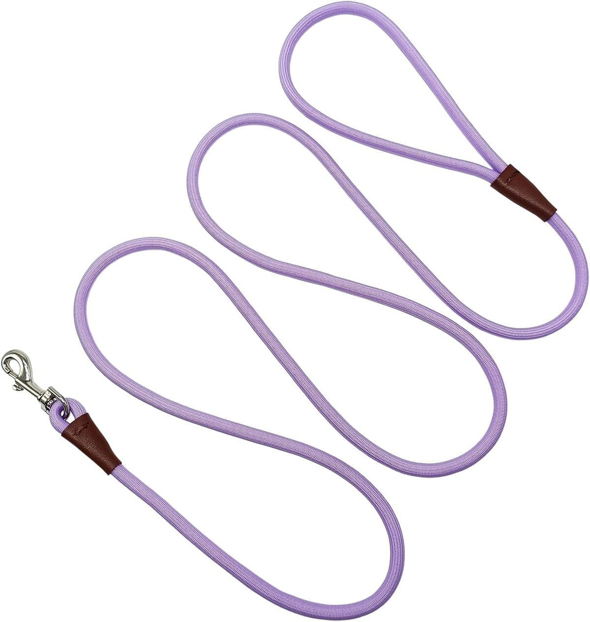 MayPaw Small Rope Dog Leash 6FT 8FT 10FT - 6ft*1/4" / purple