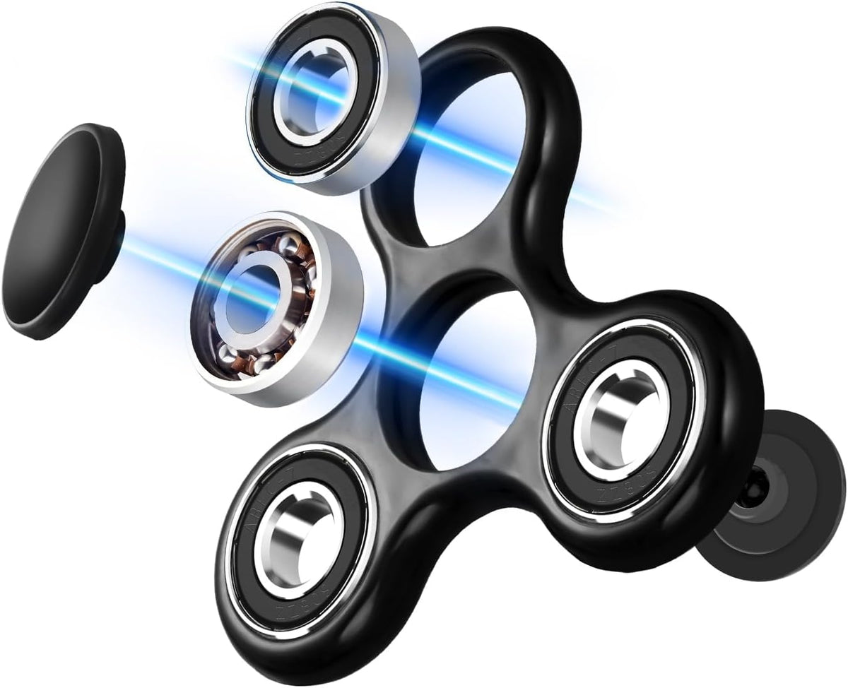 SCIONE Fidget Spinner Toy 1 Pack - Black - image 3